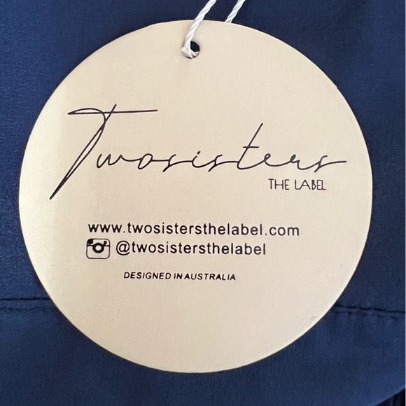 Twosisters The Label Jonas Navy Blue Dress With Cut-Out In Front AUS 12 … - Picture 10 of 15